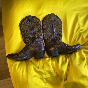 Real alligator cowboy boots made in the good old USA